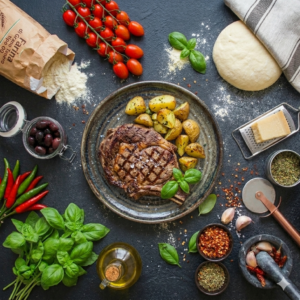 Costata ai ferri con patate