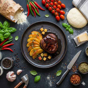 Filetto all'aceto balsamico e mela