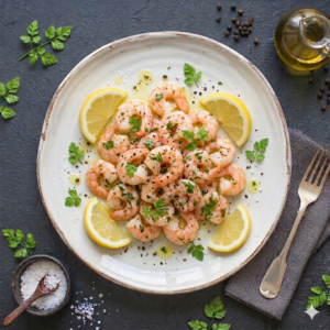 Gamberetti olio e limone